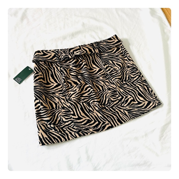 ★ NWT Wild Fable Animal Print Mini Skirt - Tan/Black ★ - Picture 12 of 14